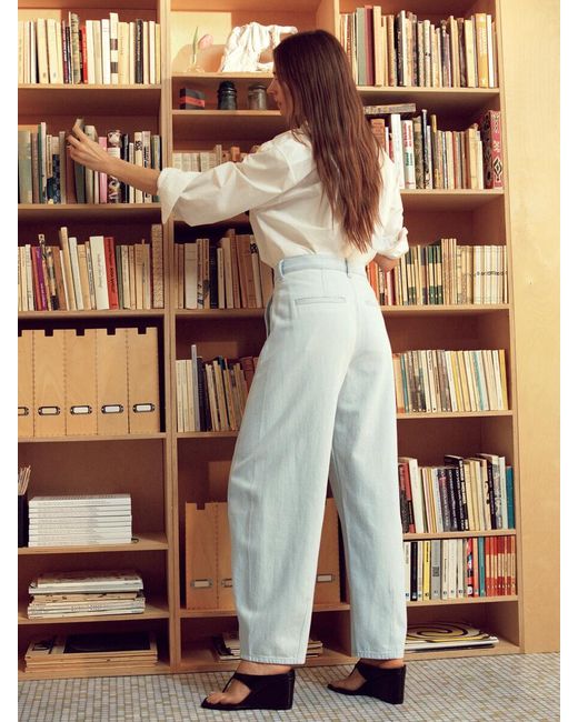 ARKET White Barrel-Leg Jeans