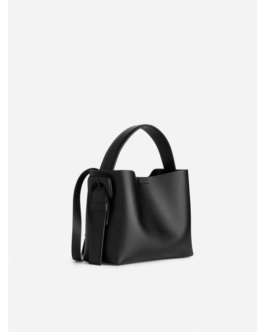 ARKET Black Leather Crossbody Bag