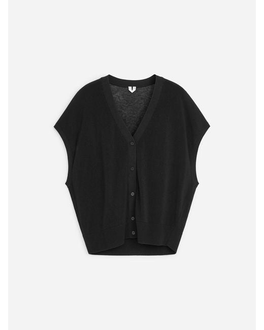 ARKET Black Knitted Vest