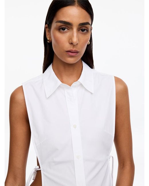 ARKET White Cotton Bib Shirt