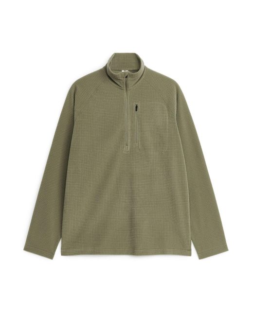 ARKET Green Half-zip Fleece for men