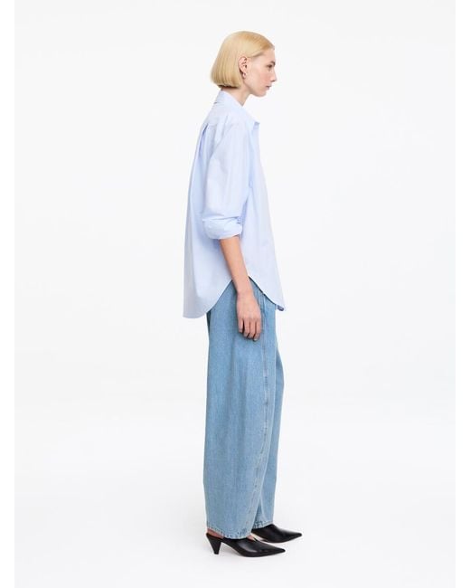 ARKET Blue Barrel-Leg Jeans