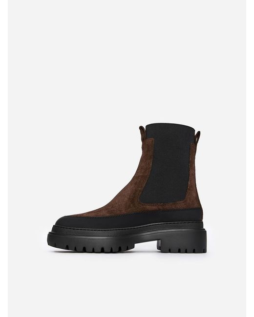 ARKET Black Suede Winter Boots