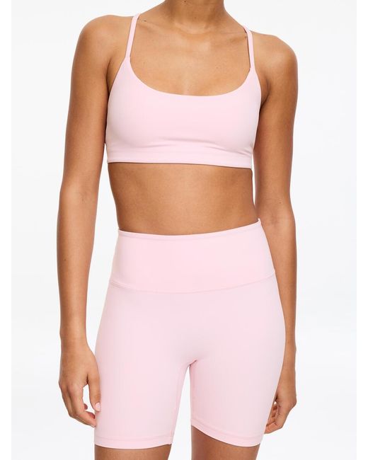 ARKET White Soft Stretch Sports Bra