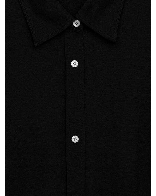 ARKET Black Maxi Shirt Dress