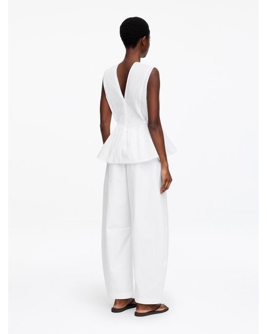 ARKET White Pintuck Top