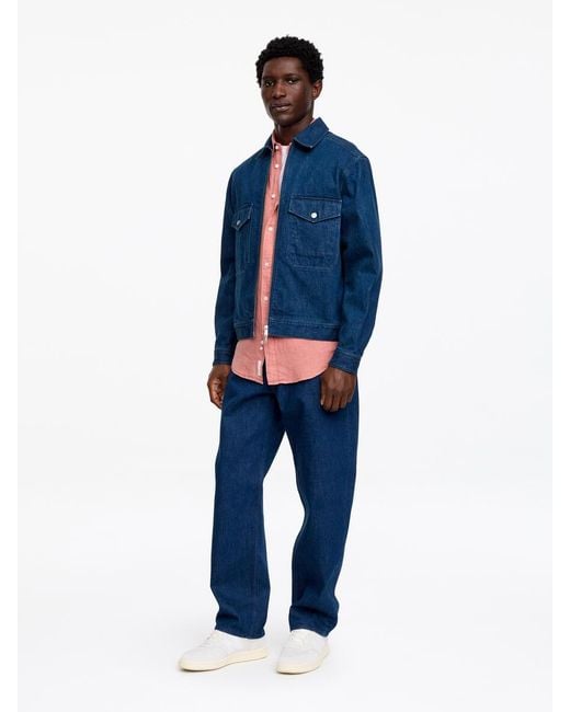 ARKET Pink Relaxed Linen Shirt for men