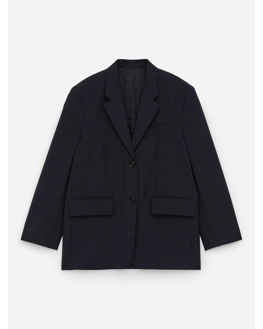 ARKET Blue Oversized Wool Blazer