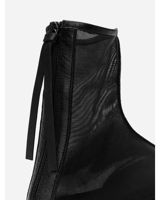 ARKET Black Mesh Boots