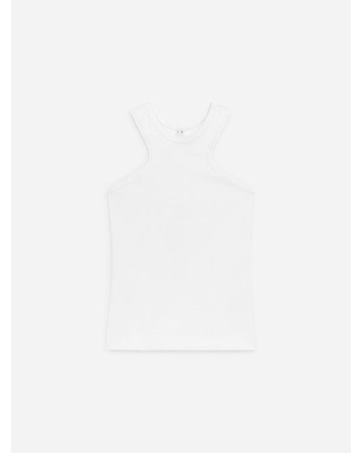 ARKET White Racerback Tank Top