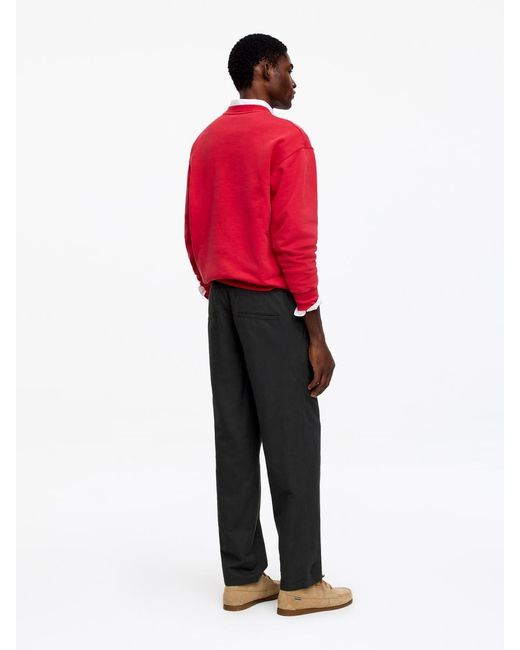 ARKET Red Linen Blend Trousers for men