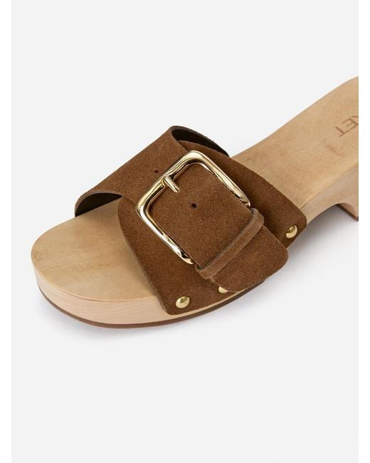 ARKET Natural Suede Clogs
