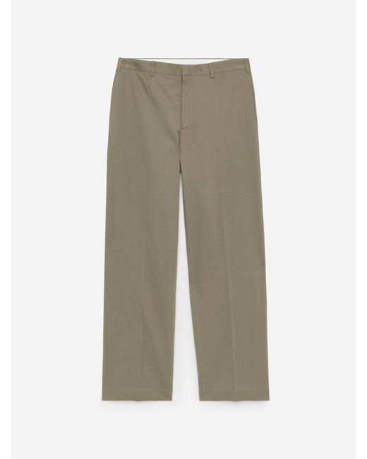 ARKET Green Tailored Wide-Fit Trousers for men