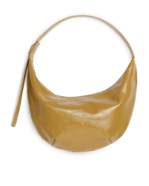 ARKET Natural Mid Size Curved Shoulder Bag