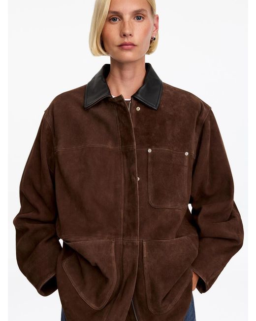 ARKET Brown Suede Jacket
