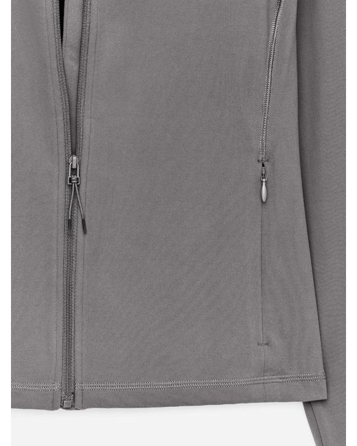 ARKET Gray Soft Zip-Up Training Jacket