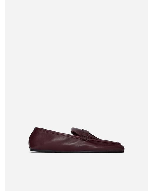 ARKET Blue Fringe Leather Loafers