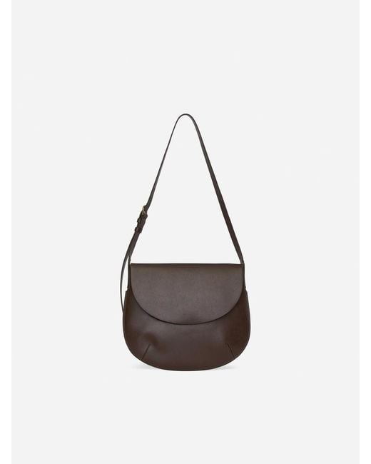 ARKET Brown Schultertasche Aus Leder