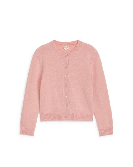 ARKET Pink Wool Cardigan