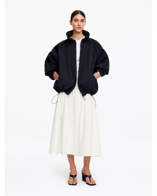 ARKET White Seersucker Skirt