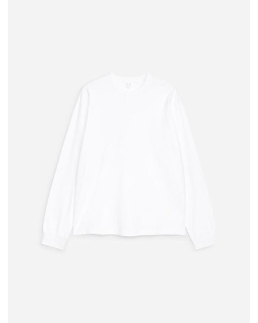 ARKET White Long-Sleeve T-Shirt for men