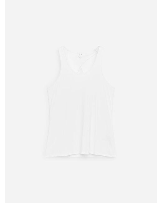 ARKET White Ribbed Tank Top