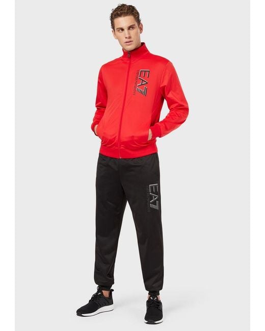 Emporio Armani Synthetic Tracksuit in Red for Men Lyst