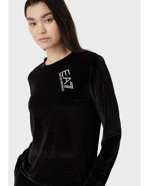 ea7 velvet tracksuit