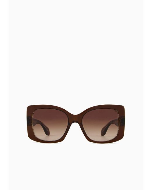 Giorgio Armani Brown Square Sunglasses