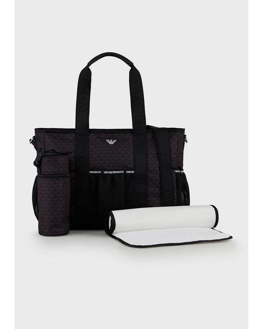 Emporio Armani Synthetic Diaper Bag in Black for Men Lyst