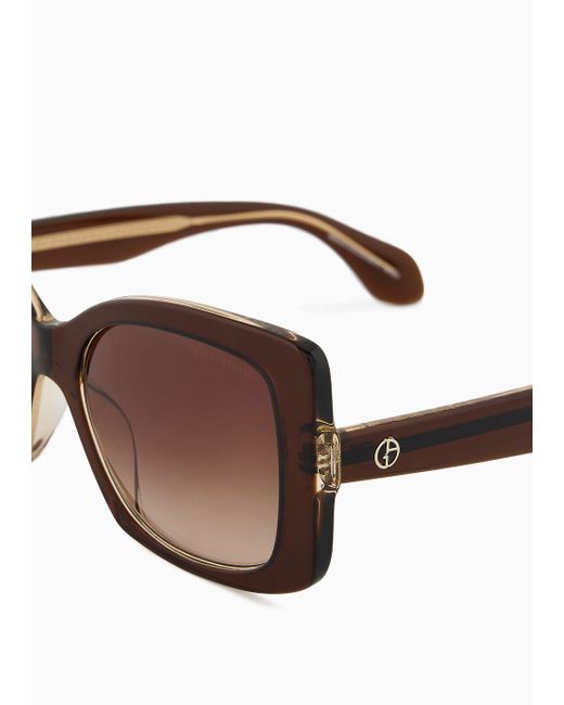 Giorgio Armani Brown Square Sunglasses