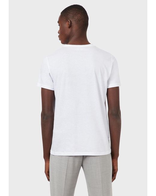 t shirt armani blanc