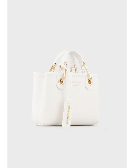 Emporio Armani Leather Deer-print Mini Myea Bag | Lyst