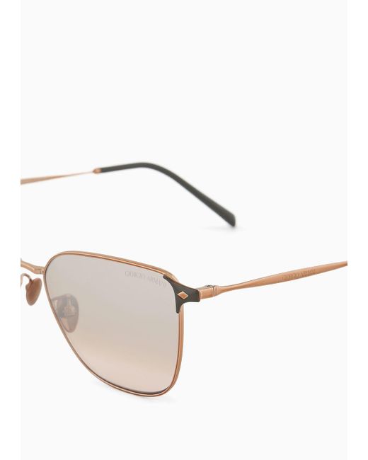 Giorgio Armani White Square Sunglasses