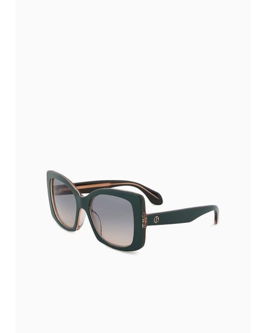 Giorgio Armani Gray Square Sunglasses
