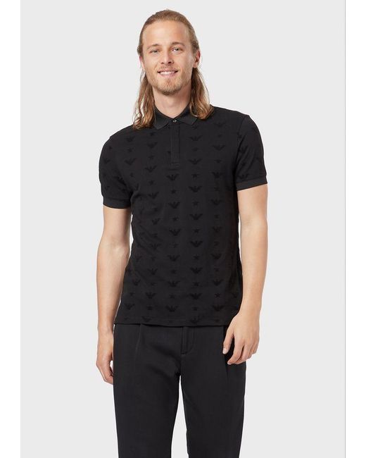 emporio armani flock shirt