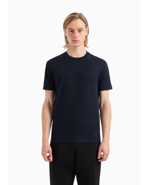 Emporio Armani Regular Fit T-shirts in Blue for Men | Lyst