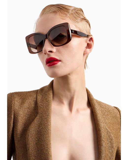 Gafas De Sol Cuadradas Para Giorgio Armani de color Brown