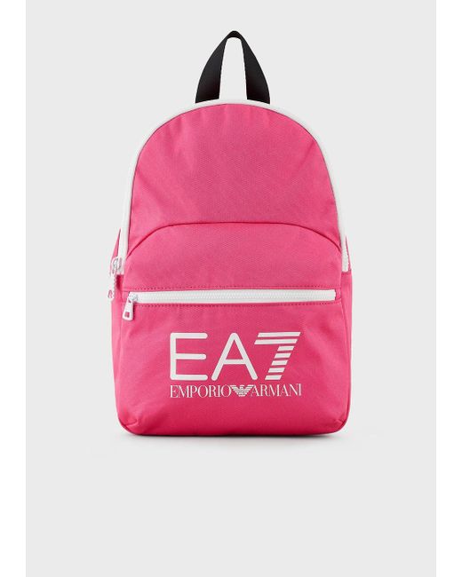 Emporio Armani Pink Train Shiny Backpack