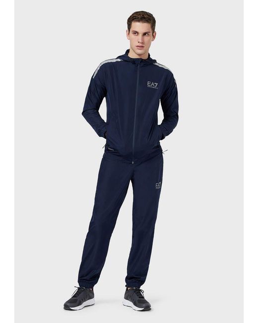 Emporio Armani Synthetic Tracksuit in Navy Blue (Blue) for Men - Lyst