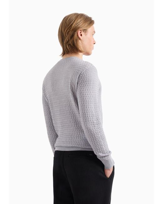 Emporio Armani Gray Sweaters for men