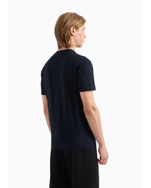 Emporio Armani Regular Fit T-shirts in Blue for Men | Lyst