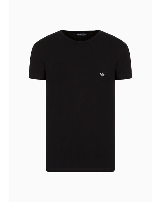 Emporio Armani Black Big Eagle Slim-fit Underwear T-shirt for men