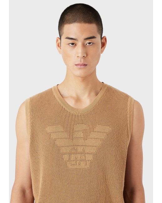 Emporio Armani Sustainable Collection Oversized Tank Top Made From A