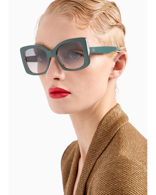 Giorgio Armani Gray Square Sunglasses