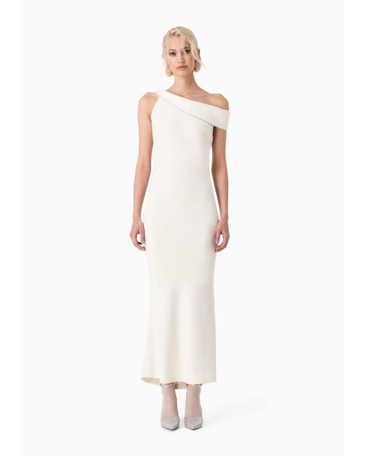 Giorgio Armani White Silk Long Dress
