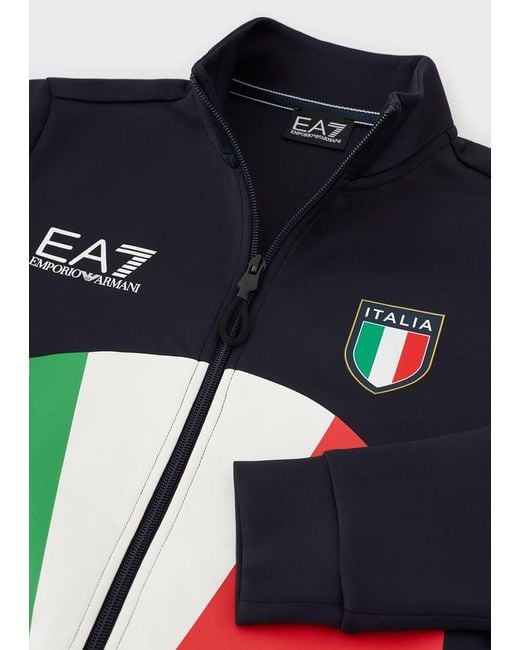 Tuta Team Italia Podio Olimpiadi Tokyo 2020 di Emporio Armani in Blue