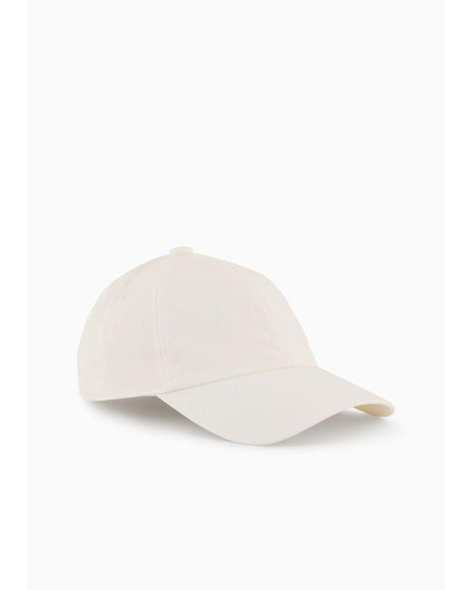 Cappello Da Baseball Con Ricamo Logo di Emporio Armani in White da Uomo