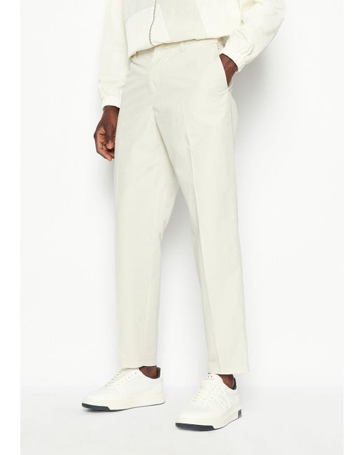 Armani Exchange Armani Exchange - Classic Pants in White for Men | Lyst
