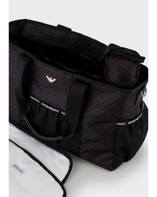Emporio Armani Synthetic Diaper Bag in Black for Men Lyst